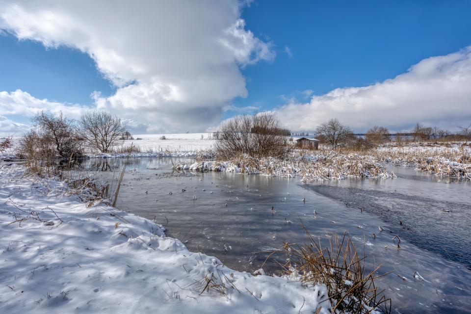 Winter pond - Jones Lake Management